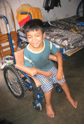 elber in wheelchair